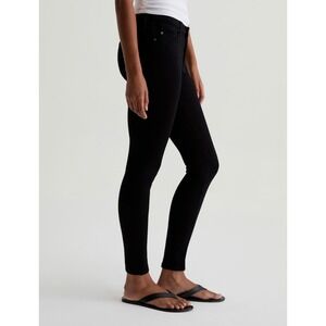 AG Adriano Goldschmied The Jegging Ankle Super Skinny Black Jeans Size 25‎